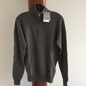 Brodie Fine Cashmere Half Zip Neck Pullover